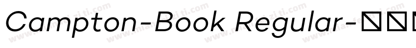 Campton-Book Regular字体转换